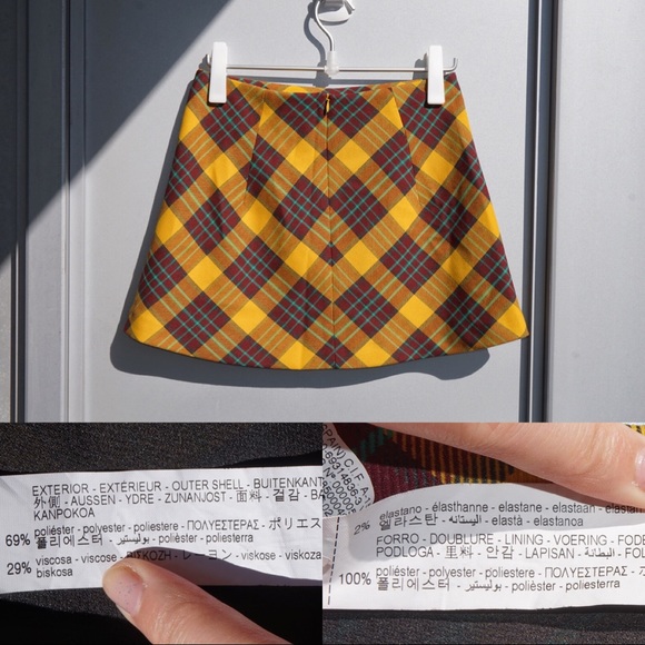 ๐ฟ ZARA 90s Inspired Checked Mini Skirt (M) - Picture 8 of 9